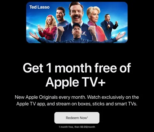 Apple TV+ One-Month Free Trial for New and Returning Subscribers